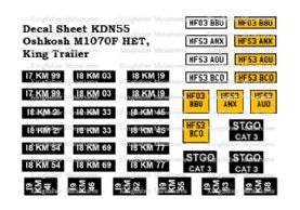 Oshkosh M1070F HET & King Trailer